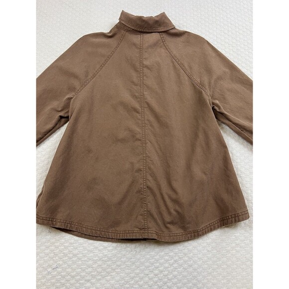 Treasure‎ & Bond Oversized Utility Shirt Safari Button Up | Brown | Womens Small - Picture 12 of 16